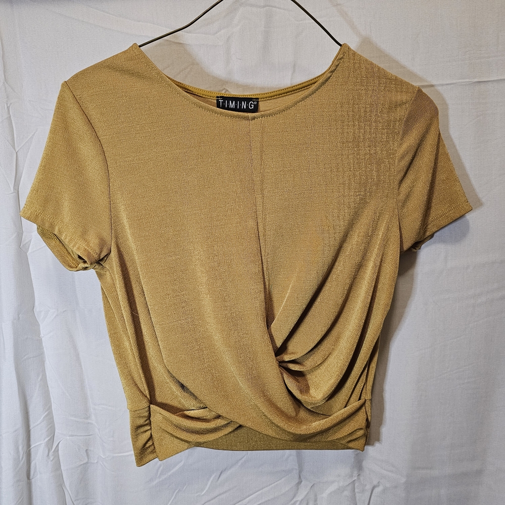 Timing Women's Drape Crop Top - Large